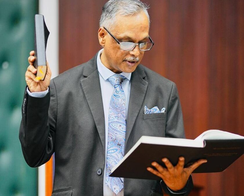 Justice Bulkan Sworn-In as CCJ Judge