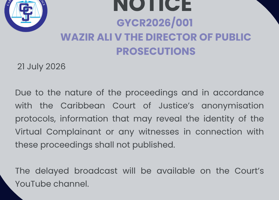 GYCR2026/001 Wazir Ali v The Director of Public Prosecutions